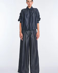 Morgana Fluid Denim Blouse