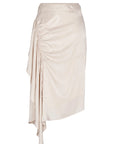 Olenka Asymmetric Ruched Skirt | Pristine
