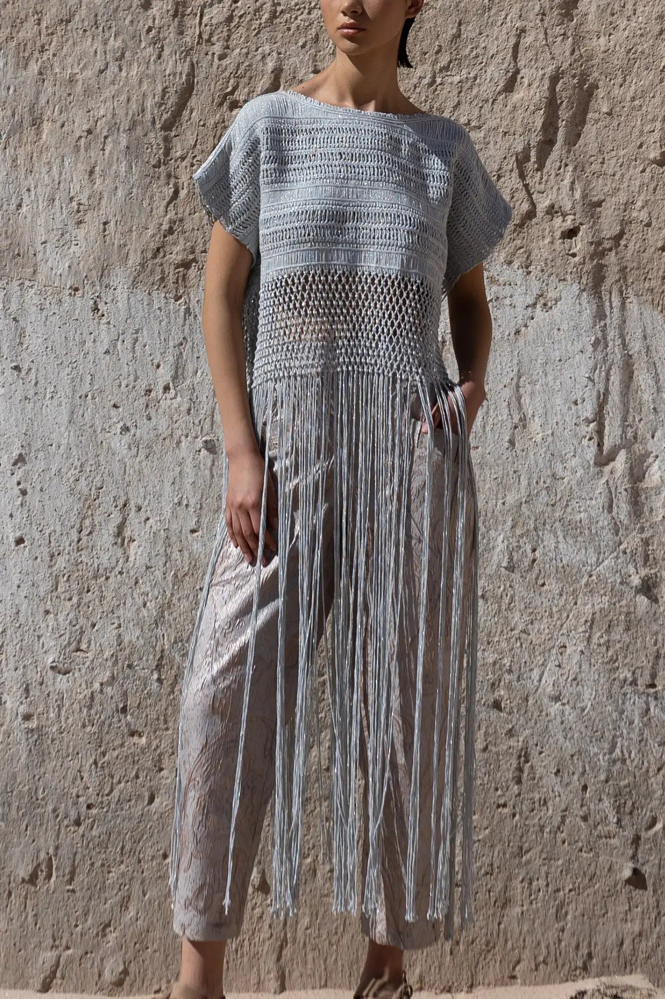 Olga Artisanal Macramé Cape