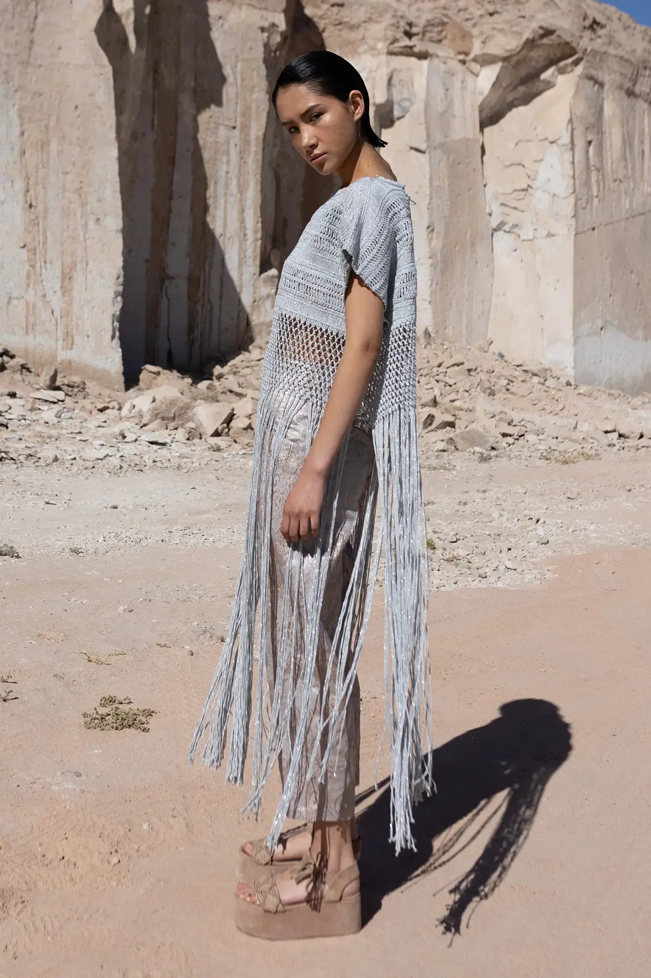 Olga Artisanal Macramé Cape