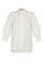 Tatiana Blouse in Off White with a modern shirt collar, hidden button placket, and airy 3/4 puff sleeves.