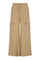 Tiana Wide-Leg Pant in Camel with metal-tipped drawstrings and patch pockets