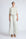 Zoila Pant in Silver – High-waisted cotton palazzo pants with metal buckle belt, back patch pockets, and contrast stitching.